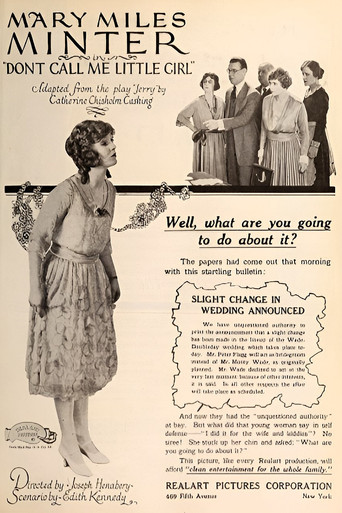 Movie poster for Don't Call Me Little Girl (1921)