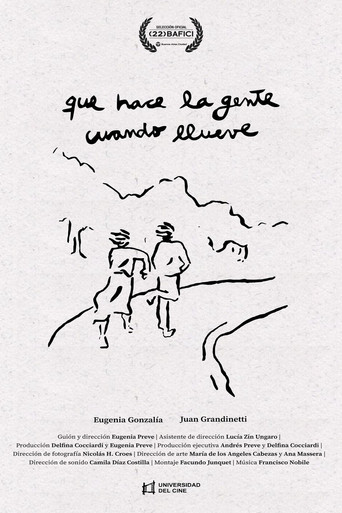 Qué hace la gente cuando llueve poster