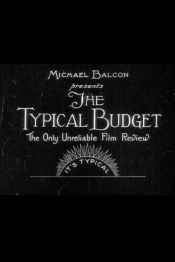 Movie poster for Typical Budget (1925)