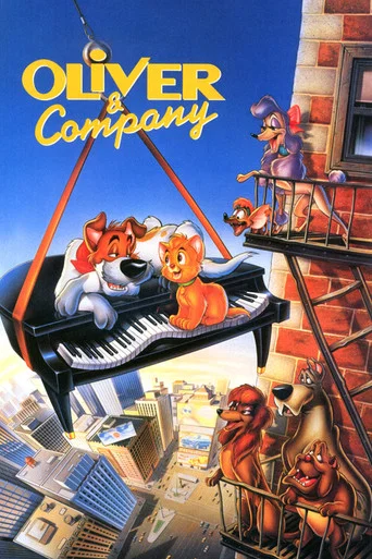 Movie poster for Oliver & Company (1988)