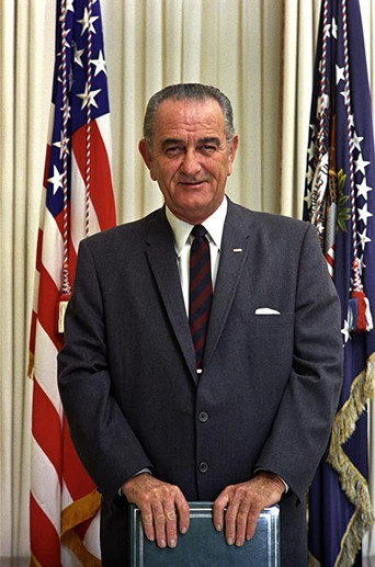 Lyndon B. Johnson - Succeeding Kennedy poster
