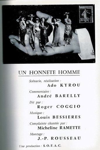 Un honnête homme poster