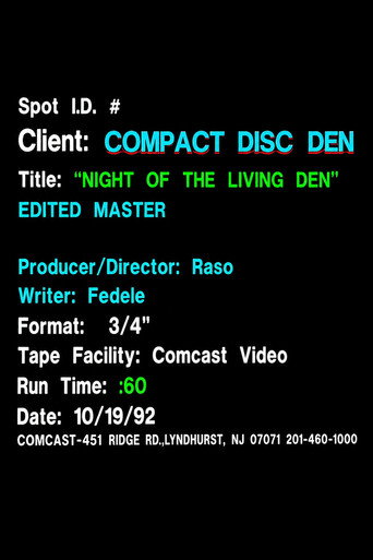 Movie poster for Night of the Living Den (1992)
