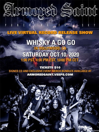 Movie poster for Armored Saint: Punching The Sky Record Release show (2020)