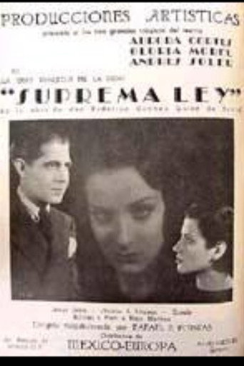 Movie poster for Suprema ley (1937)