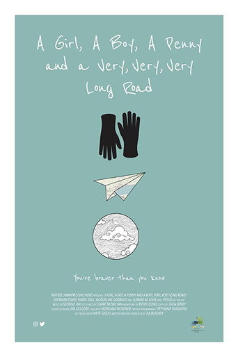 Movie poster for A Girl, a Boy, a Penny and a Very, Very, Very Long Road (2019)