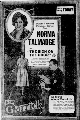 Movie poster for The Sign on the Door (1921)
