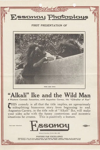 Movie poster for Alkali Ike and the Wildman (1913)