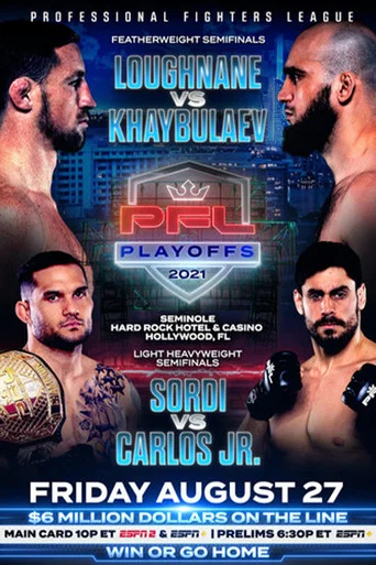 Movie poster for PFL 2021 #9: Playoffs - Loughnane vs Khaybulaev (2021)