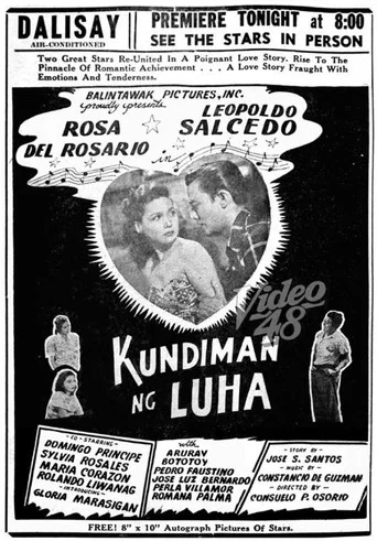Movie poster for Kundiman Ng Luha (1950)