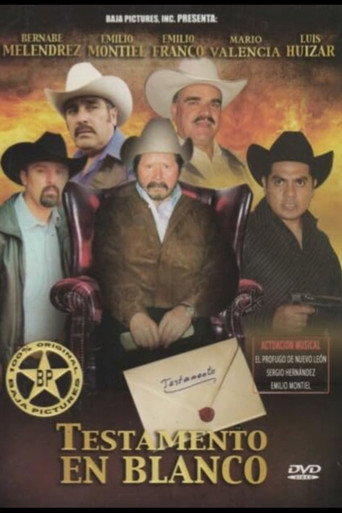 Movie poster for Testamento En Blanco (2010)
