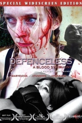 Movie poster for Defenceless: A Blood Symphony (2004)