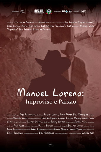 Movie poster for Manoel Loreno: Improviso e Paixão (2025)