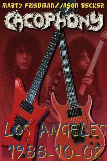 Movie poster for Cacophony: Live in Los Angeles 1988 (2009)