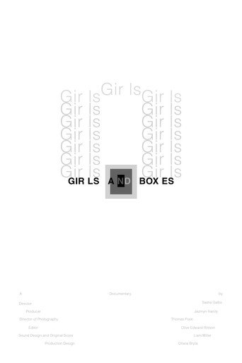 Movie poster for Girls and Boxes (2026)