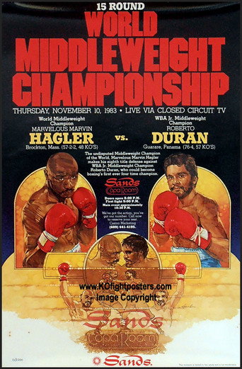 Marvin Hagler vs Roberto Duran poster