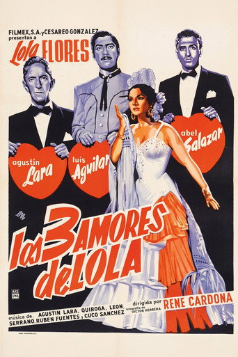 Movie poster for Los tres amores de Lola (1956)