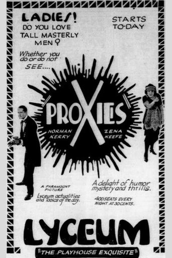 Movie poster for Proxies (1921)