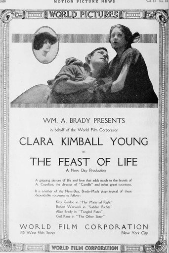 Movie poster for The Feast of Life (1916)