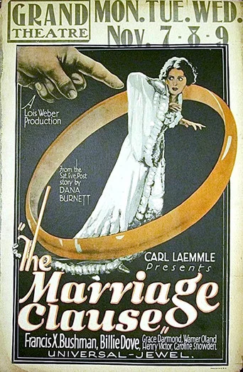 Movie poster for The Marriage Clause (1926)
