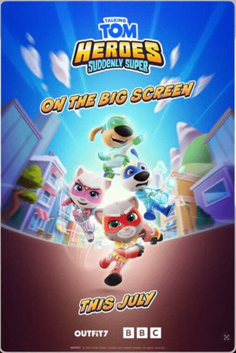 Movie poster for Talking Tom Hero’s on the Big Screen (2026)