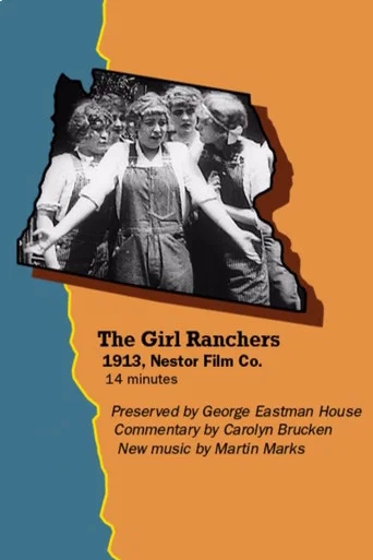 Movie poster for The Girl Ranchers (1913)