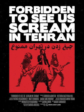 Movie poster for Forbidden to See Us Scream in Tehran (2020)