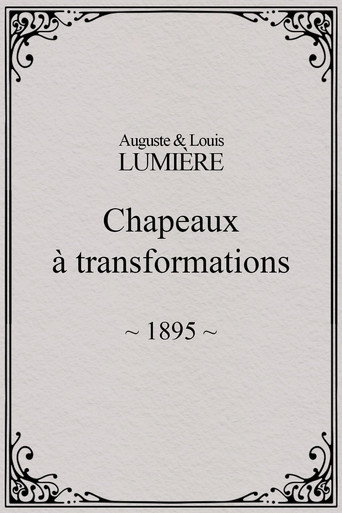 Movie poster for Transformation by Hats (1895)
