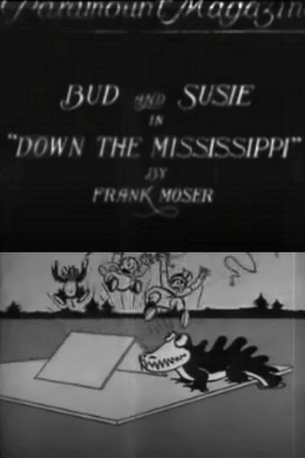 Movie poster for Bud and Susie in Down the Mississippi (1920)