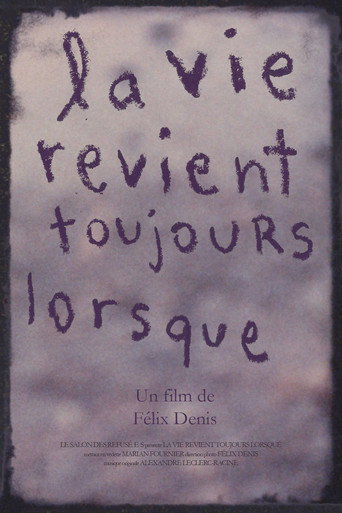Movie poster for La vie revient toujours lorsque