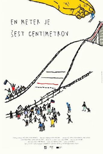 Movie poster for One Meter is Six Centimeters (2025)