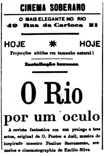 Movie poster for O Rio Por um Óculo (1910)