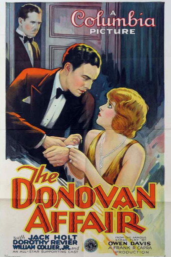 Movie poster for The Donovan Affair (1929)