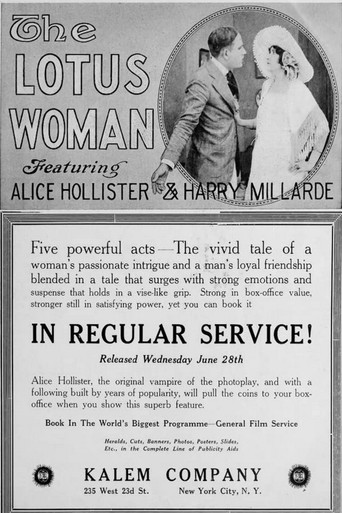 Movie poster for The Lotus Woman (1916)