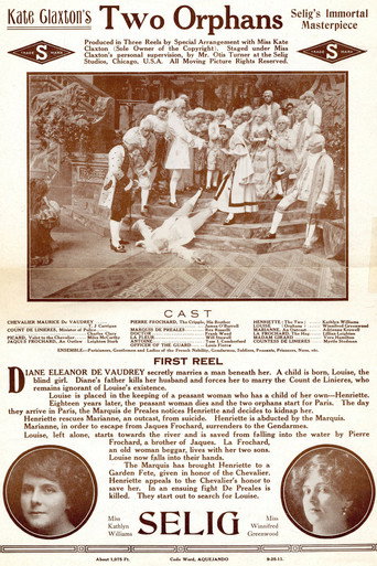 Movie poster for The Two Orphans (1911)