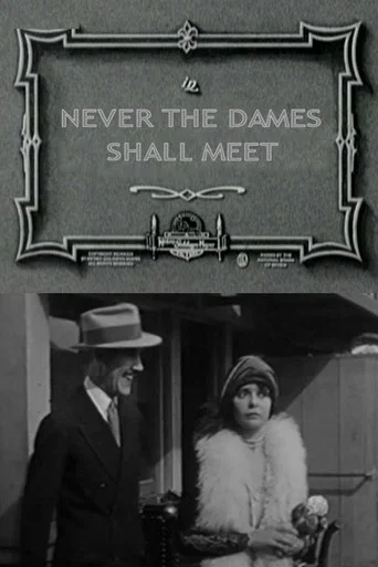 Movie poster for Never the Dames Shall Meet (1927)