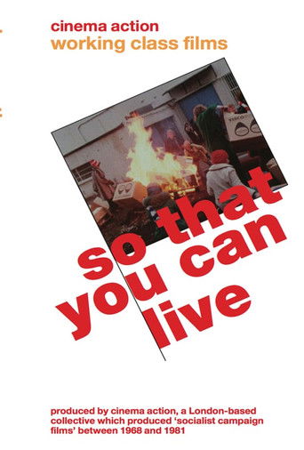 So That You Can Live poster