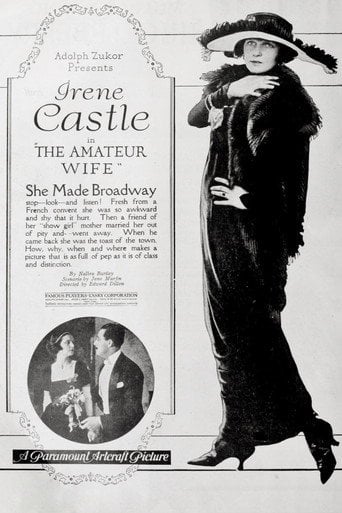 Movie poster for The Amateur Wife (1920)