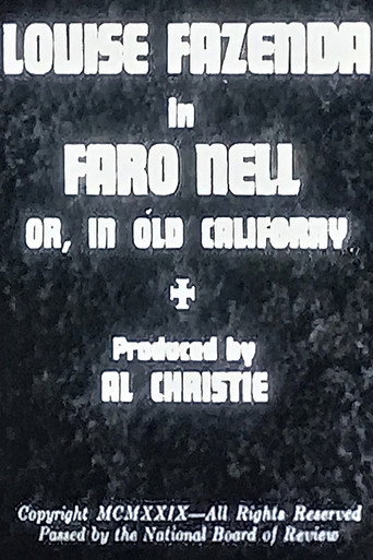 Movie poster for Faro Nell or, In Old Californy (1929)