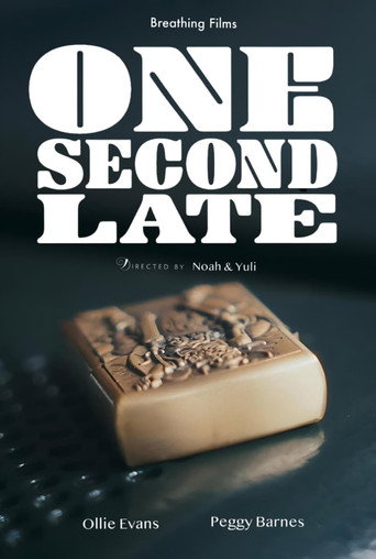 Movie poster for ONE SECOND LATE (2026)