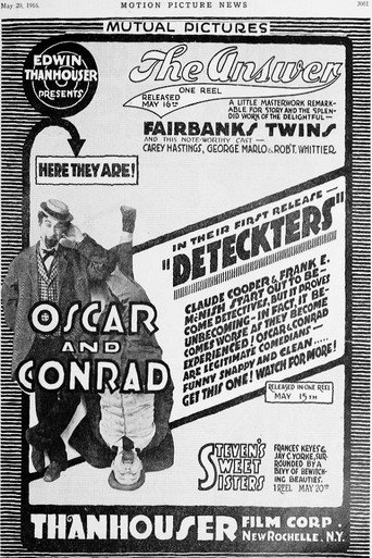 Movie poster for Deteckters (1916)