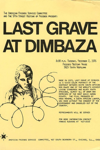 Movie poster for The Last Grave at Dimbaza (1973)