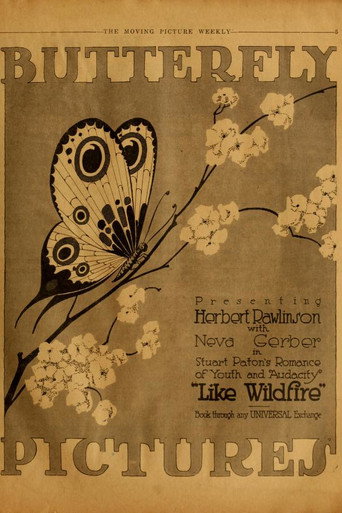 Movie poster for Like Wildfire (1917)