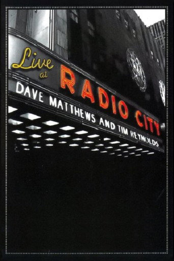 Movie poster for Dave Matthews & Tim Reynolds - Live at Radio City (2007)