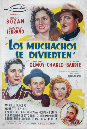 Movie poster for Los muchachos se divierten (1940)