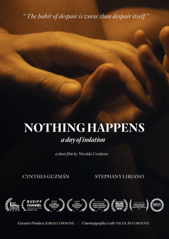 Movie poster for Nothing Happens, a day of isolation (2020)