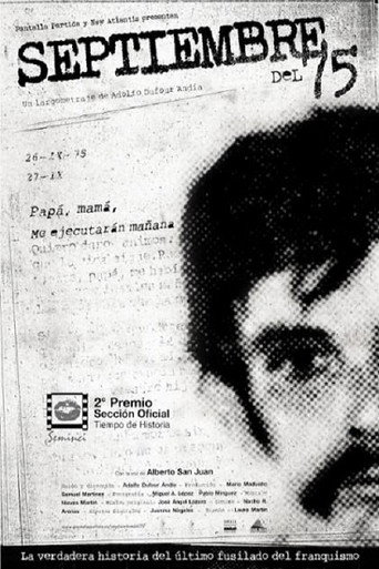 Movie poster for Septiembre del 75 (2009)