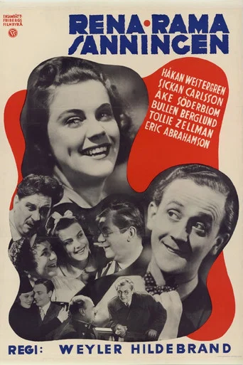 Movie poster for Rena rama sanningen (1939)