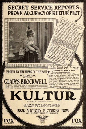 Movie poster for Kultur (1918)