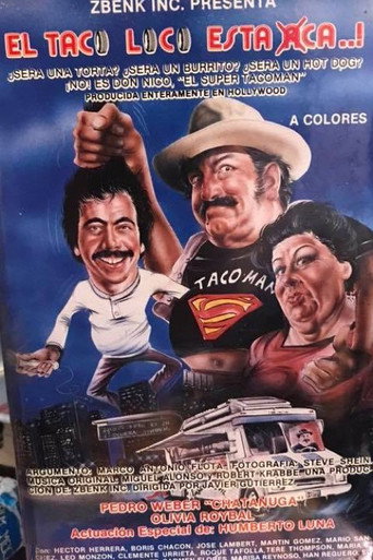 Movie poster for El taco loco está aca (1988)